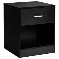 Тумбочки Costway JV10219DK-1 55 x 45 x 42.5см / ПВХ / Black