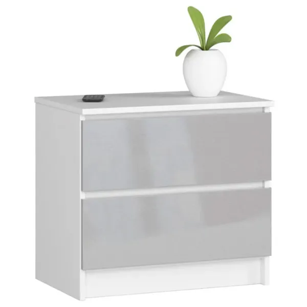 Noptiere Akord K60 2SZ 54.8 x 60.4 x 40 / PAL / White photo 1