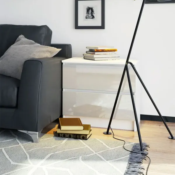 Noptiere Akord K60 2SZ 54.8 x 60.4 x 40 / PAL / White photo 5