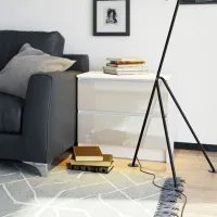 Тумбочки Akord K60 2SZ 54.8 x 60.4 x 40см / ЛДСП / White photo 5