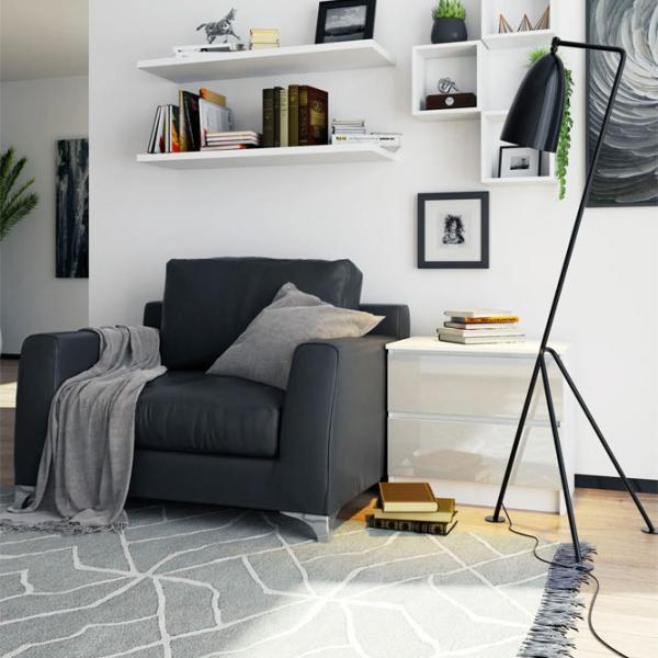 Noptiere Akord K60 2SZ 54.8 x 60.4 x 40 / PAL / White photo 6