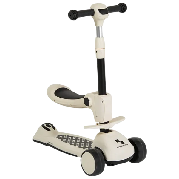 Trotinetă pentru copii cu trei roți Moni Checkmate MT.233430 50 kg/ White photo 1