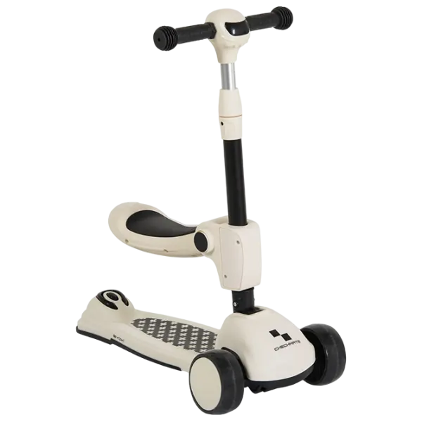 Trotinetă pentru copii cu trei roți Moni Checkmate MT.233430 50 kg/ White photo 4