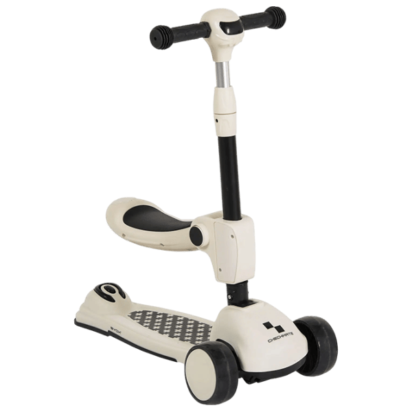 Trotinetă pentru copii cu trei roți Moni Checkmate MT.233430 50 kg/ White photo 4