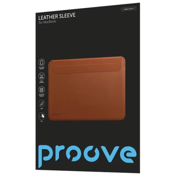 Чехол для ноутбука Proove Leather Sleeve 16.2" / Коричневый photo 2