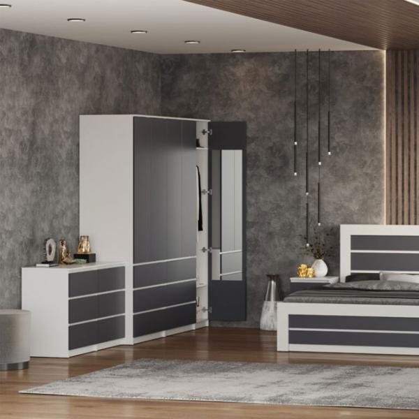 Comodă Pehotin НС-4 97 x 80 x 45 / PAL / Antracit photo 3