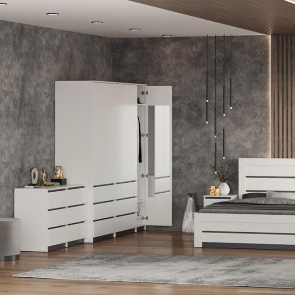 Комод Pehotin НС-6 75 x 120 x 45см / ДСП / Белый photo 3
