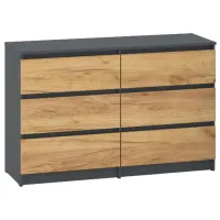 Comodă Pehotin НС-6 75 x 120 x 45 / PAL / Stejar Taho