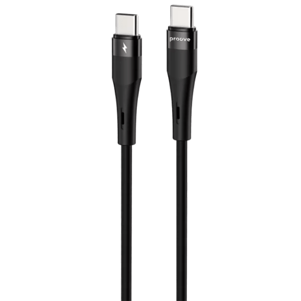 Кабель для телефона Light Silicone Plus Proove USB Type-C + USB Type-C 1 м / Черный photo 1
