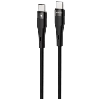 Кабель для телефона Light Silicone Plus Proove USB Type-C + USB Type-C 1 м / Черный