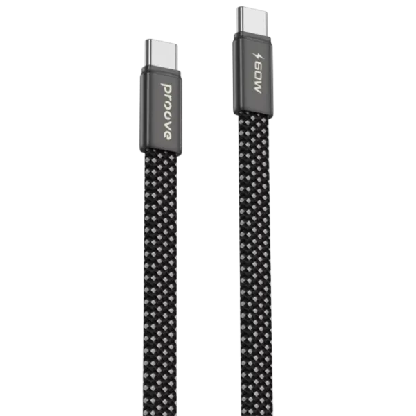 Кабель для телефона AirLine Proove USB Type-C + USB Type-C 1 м / Черный photo 1