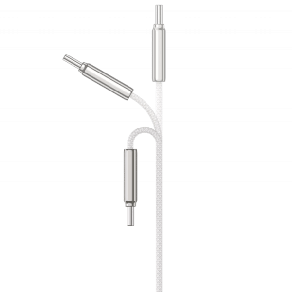 Кабель для телефона AirLine Proove USB Type-C + USB Type-C 1 м / Белый photo 2