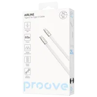 Cablu pentru telefon AirLine Proove USB Type-C + USB Type-C 1 m / White photo 4