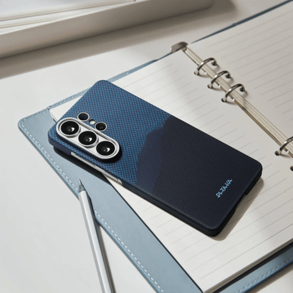 Чехол для смартфона Samsung Galaxy S26 Ultra Pitaka / MagSafe Back / ПК / Тёмно синий photo 5