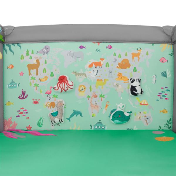 Țarc pentru copii Lionelo Mille Plus (LN.235297) 0 luni - 3 ani / Gray photo 6