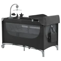 Țarc pentru copii Kikka Boo Nighty Night 2026 (KB.231751) 0 luni - 3 ani / Black