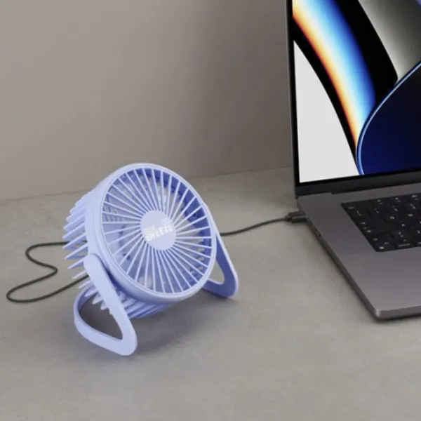 Вентилятор Cellularline Desk Breeze  / Портативный / Фиолетовый photo 4