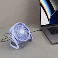 Вентилятор Cellularline Desk Breeze / Портативный / Фиолетовый photo 4
