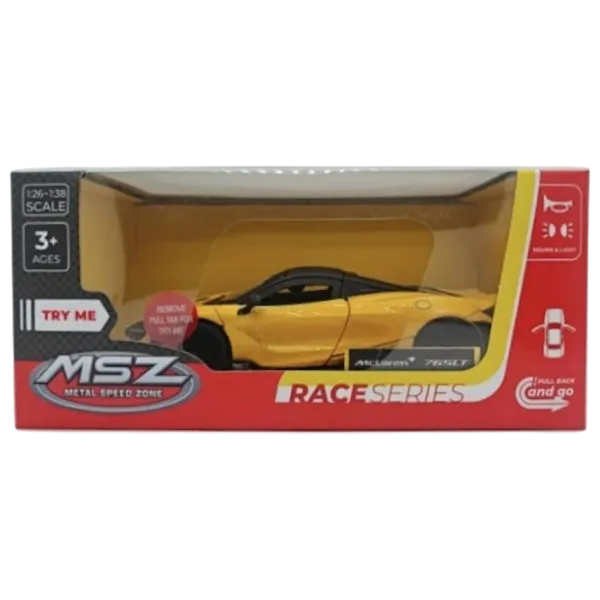 Коллекционная машина MSZ McLaren 765 LT 68709A  / / Черный Желтый photo 1