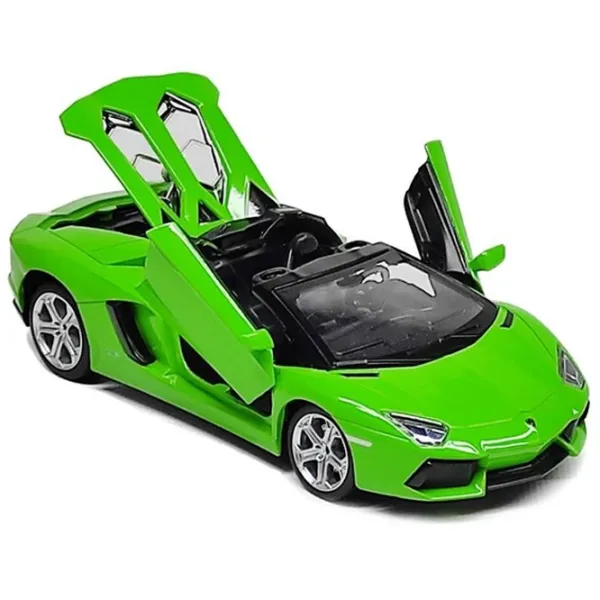 Коллекционная машина MSZ Lamborghini Aventador Roadster 68274A  / / Черный Зеленый photo 3