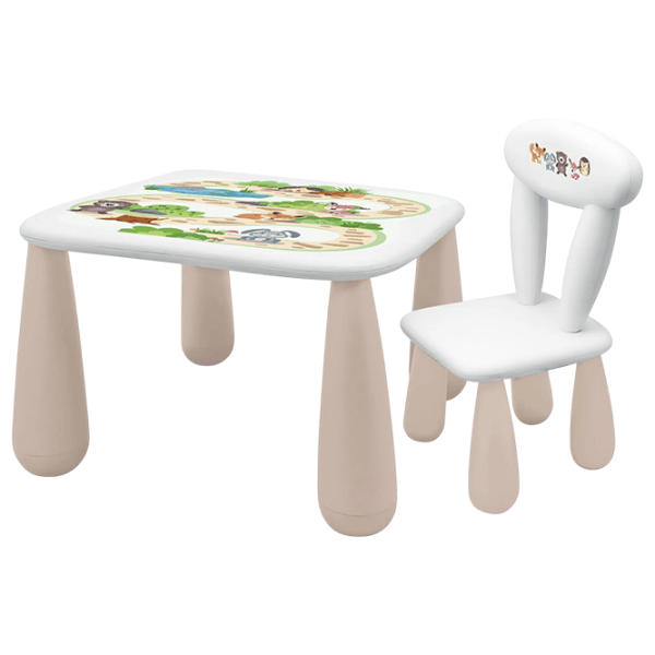 Set de mobilă pentru copii Maltex Luna Town Beige / unisex photo 1