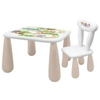 Set de mobilă pentru copii Maltex Luna Town Beige / unisex