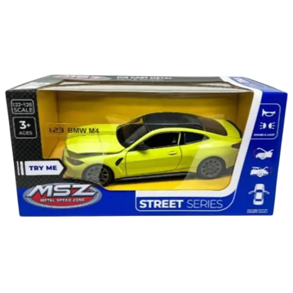 Коллекционная машина MSZ BMW M4 68280M  / / Черный Желтый photo 1
