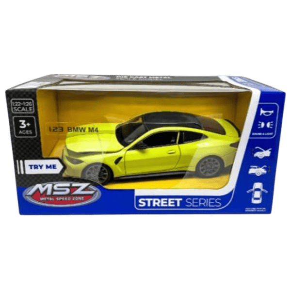 Коллекционная машина MSZ BMW M4 68280M  / / Черный Желтый photo 1