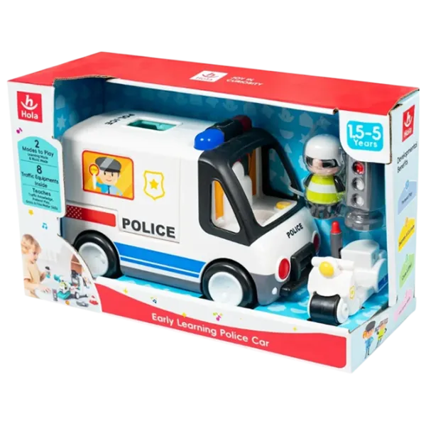 Машинка Hola Toys Police HE9985  / / Разноцветный Белый photo 1