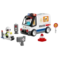 Mașină Hola Toys Police HE9985 / / Multicolor White photo 3