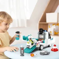 Mașină Hola Toys Police HE9985 / / Multicolor White photo 4