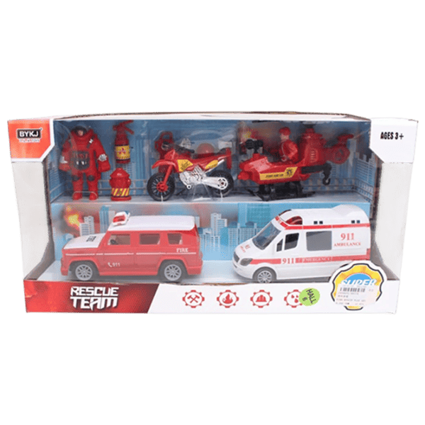 Комплект машин HD Toys Rescue team 00519  / / White Красный photo 1