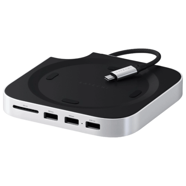 Адаптер Satechi Mac Mini M4 Stand & Hub USB Type-C / Серебряный photo 4