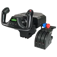 Joystick Logitech G Saitek Pro Flight Yoke System Cu fir / 8 buttons / Black