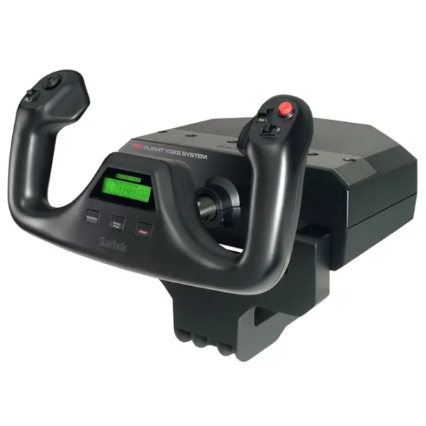 Joystick Logitech G Saitek Pro Flight Yoke System Cu fir / 8 buttons / Black photo 2