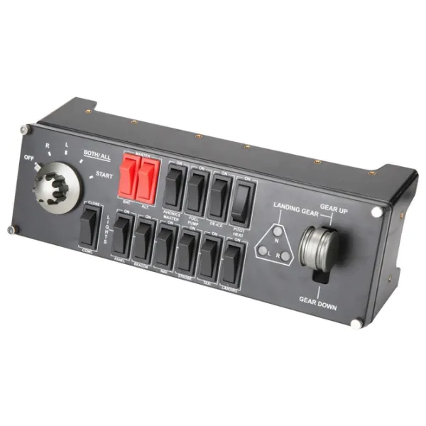 Panou de bord Logitech Flight Simulator Switch Panel Cu fir / 13 buttons / Black photo 2