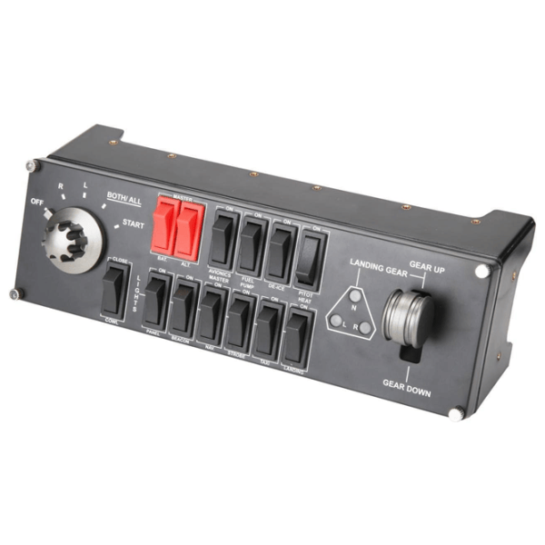 Panou de bord Logitech Flight Simulator Switch Panel Cu fir / 13 buttons / Black photo 2