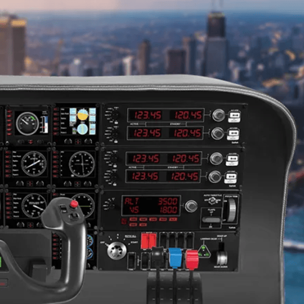 Panou de bord Logitech Flight Simulator Switch Panel Cu fir / 13 buttons / Black photo 5