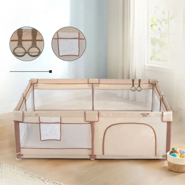 Țarc pentru copii Moni GameZone Basic (MT.236933) 0 luni - 3 ani / Beige photo 6