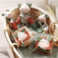 Jucărie moale BabyOno Cow Bingo 1691 0+ / Multicolor photo 3
