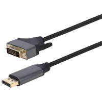 Кабель видео Cablexpert DisplayPort + DVI 1.8 м / Черный
