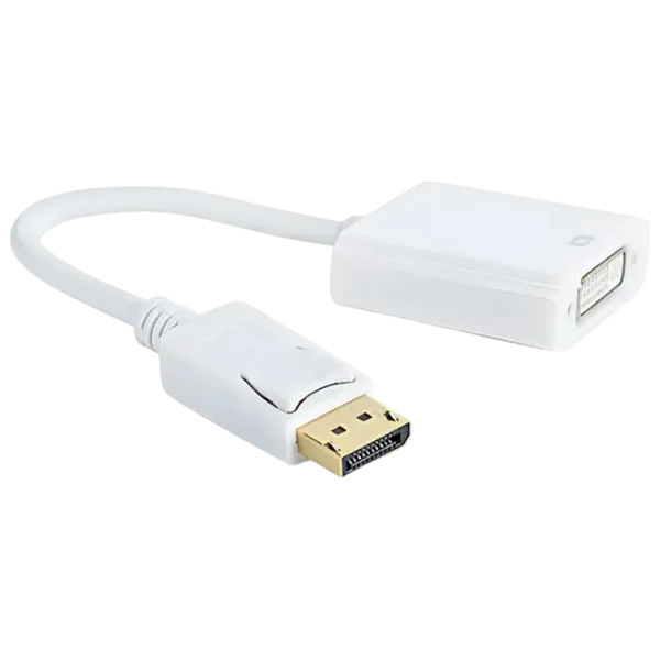 Кабель видео Cablexpert DisplayPort + DVI 0.1 м / Белый photo 1