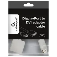 Кабель видео Cablexpert DisplayPort + DVI 0.1 м / Белый photo 2