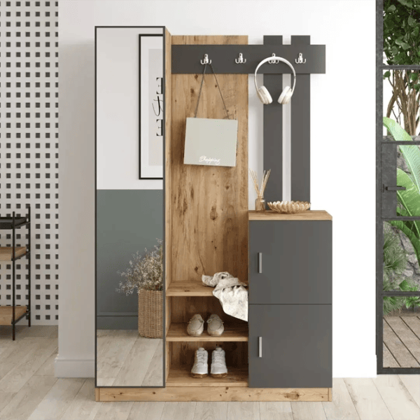 Dulap pentru antreu Mirage Design Roger DD7-AA LPAL / Anthracite photo 2