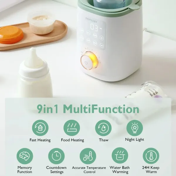 Încălzitor pentru biberoane Momcozy Nutri Smart Mecanic/ White photo 4