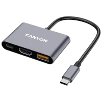 Adaptor Canyon DS-4 USB Type-C / Gray