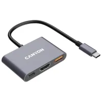 Adaptor Canyon DS-4 USB Type-C / Gray photo 2