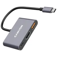 Adaptor Canyon DS-4 USB Type-C / Gray photo 3