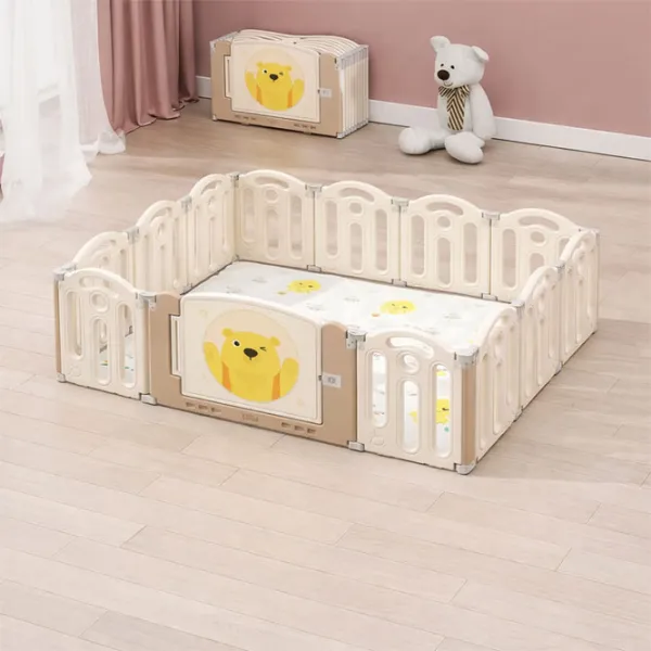 Țarc pentru copii Moni Teddy Land (MT.234384) 6 luni - / Beige photo 2