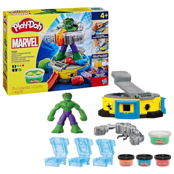 Пластилин Play-Doh Hulk Smash and Squish Разноцветный / 3+ photo 1
